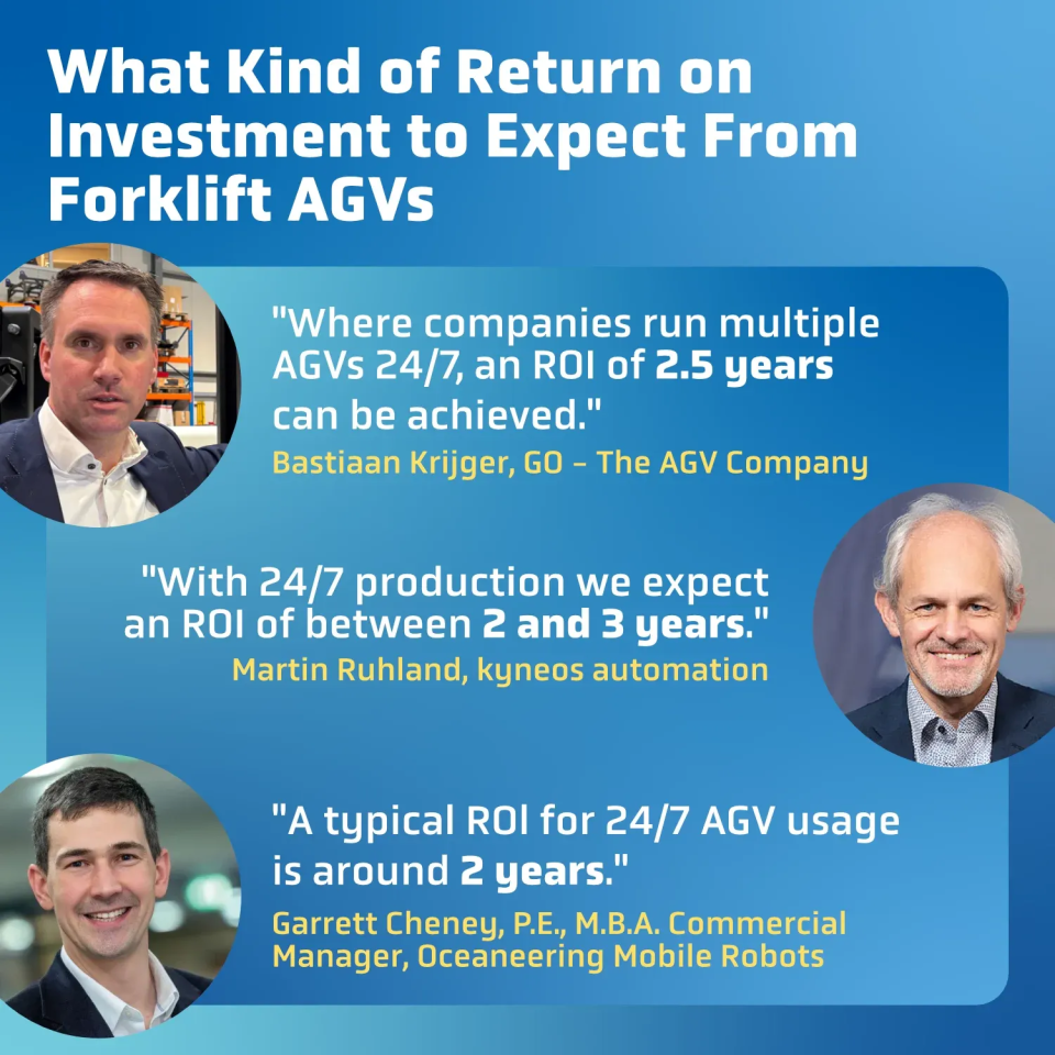 What kind of ROI to Expect From Forklift AGVs (1)